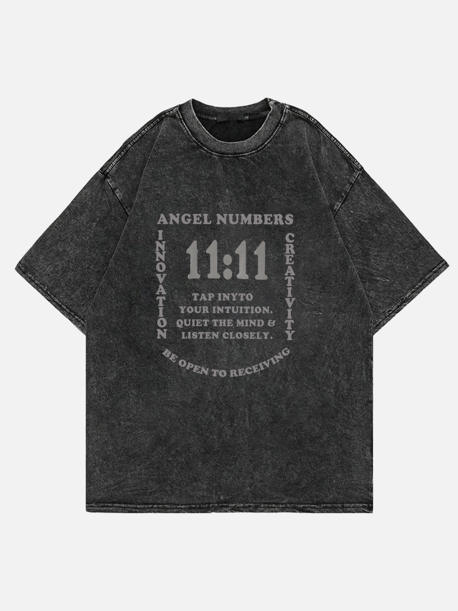 11:11 Angel Numbers Washed Tee