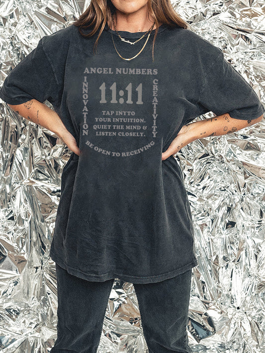 11:11 Angel Numbers Washed Tee