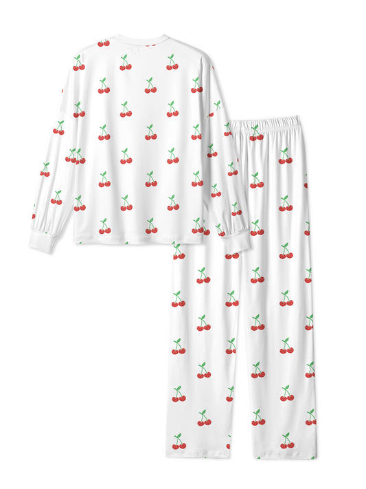 Vintage Simple Cherry Pop Pajamas