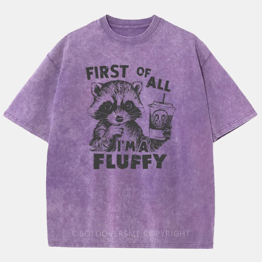 Vintage I'm Fluffy Washed T-Shirt