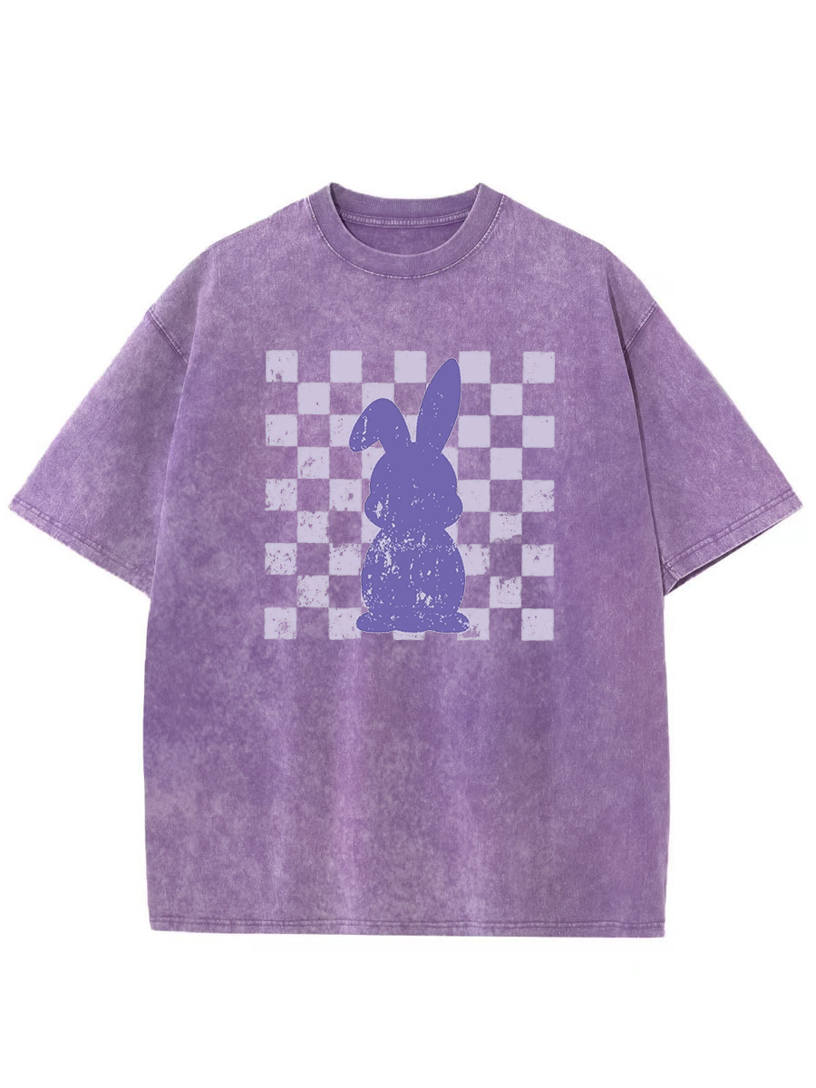Vintage Retro Easter Bunny Washed T-Shirt