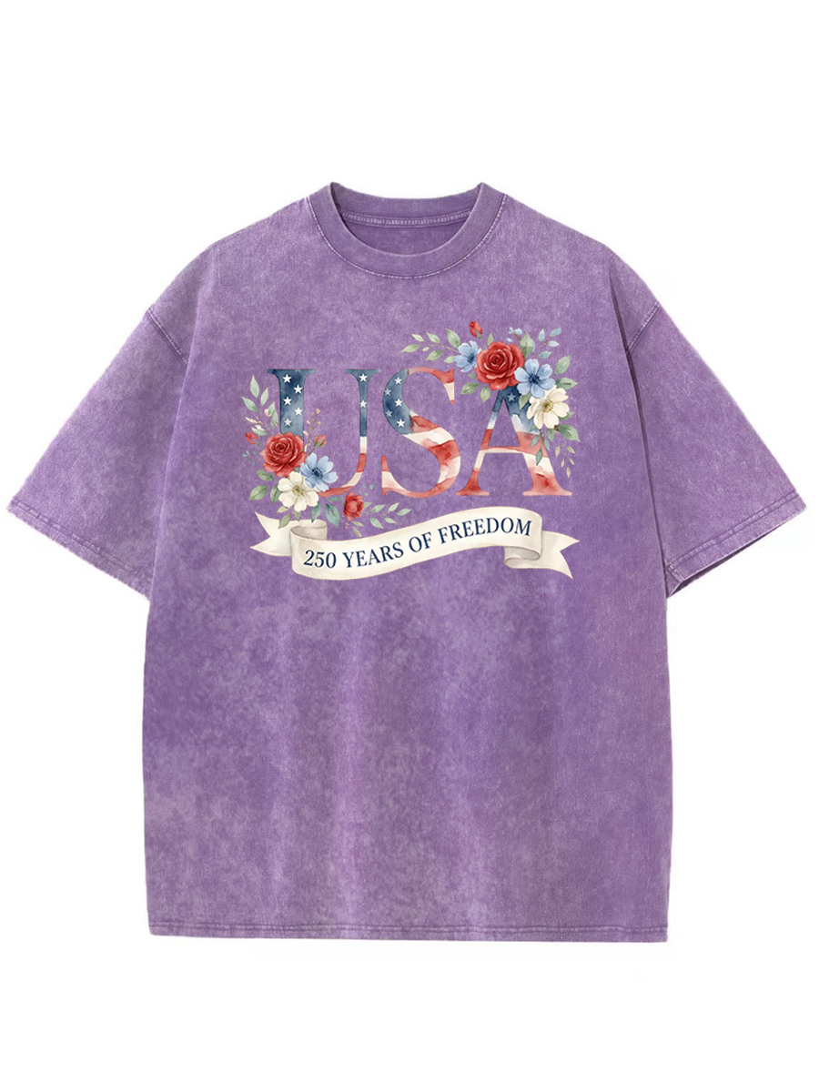 Vintage 1776–2026 Freedom Celebration Washed T-Shirt