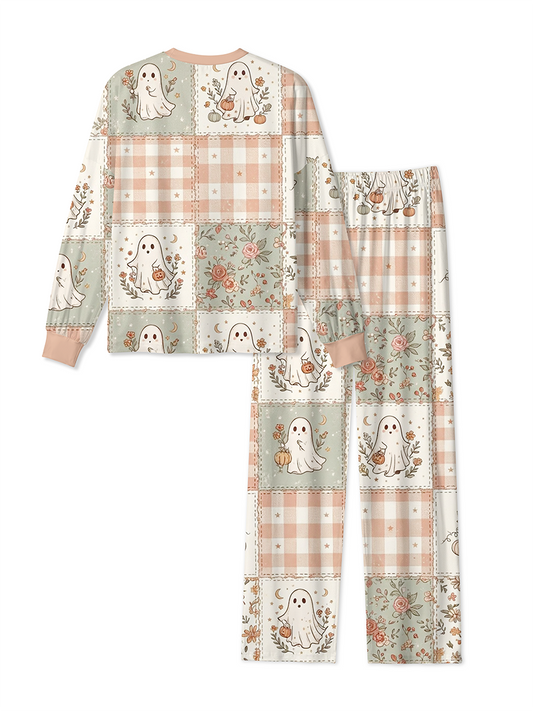 Vintage Shabby Chic Fall Patchwork Mixed Pajamas