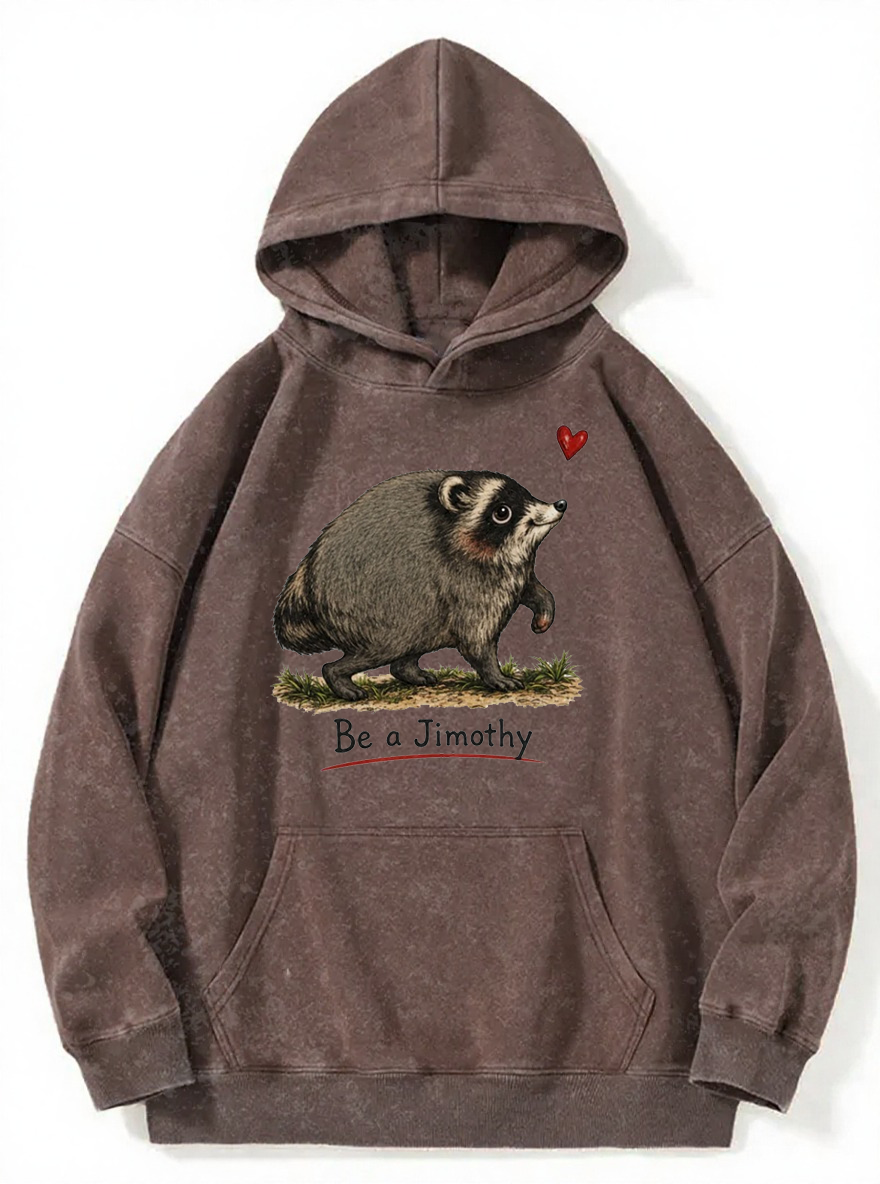 Vintage Viral Seattle Raccoon Wasted Washed Hoodie