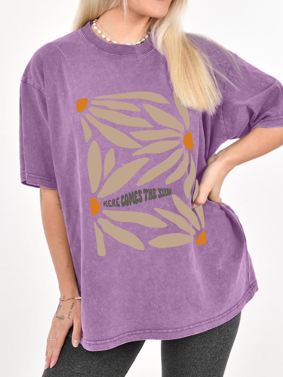 Vintage Here Comes The Sun Washed T-Shirt