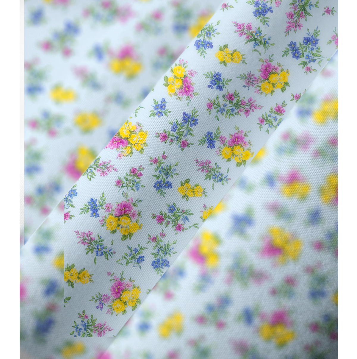 V‑Neck Blue Meadow Kimono Sleeve Kaftan Dress