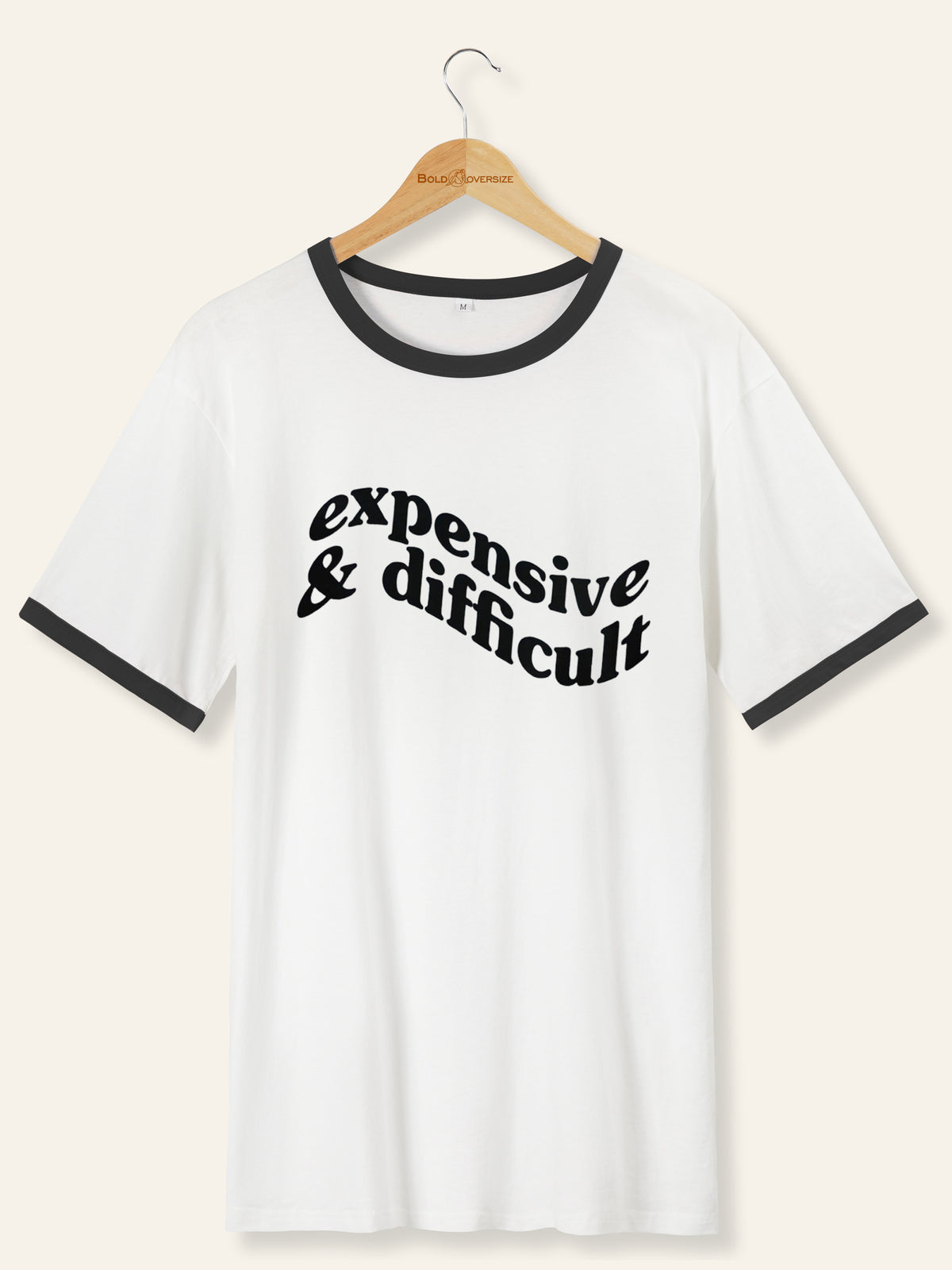 Vintage Expensive And Difficult Puff Ringer Tee