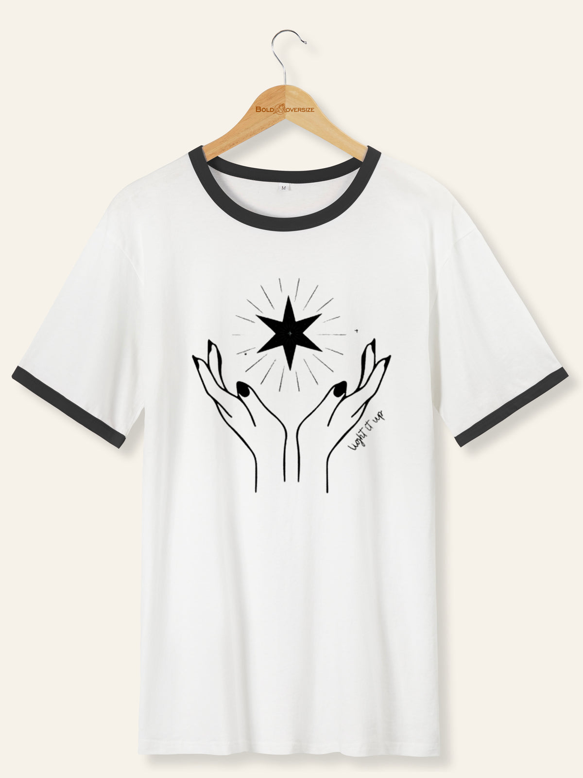 Vintage Light It Up Ringer Tee