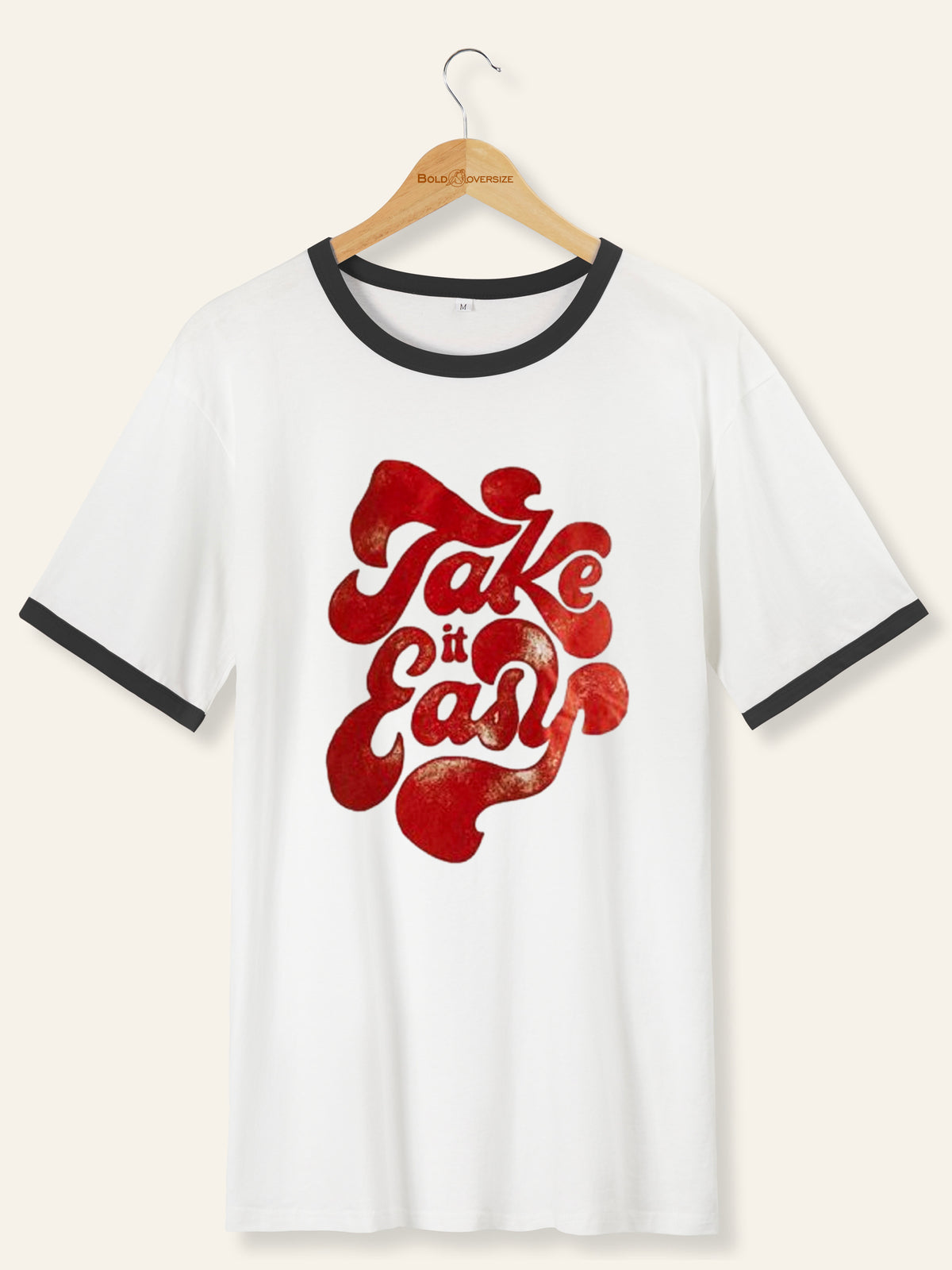 Retro Take It Easy Ringer Tee