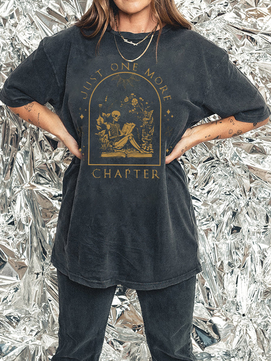 Vintage Reading Skeleto Washed T-Shirt