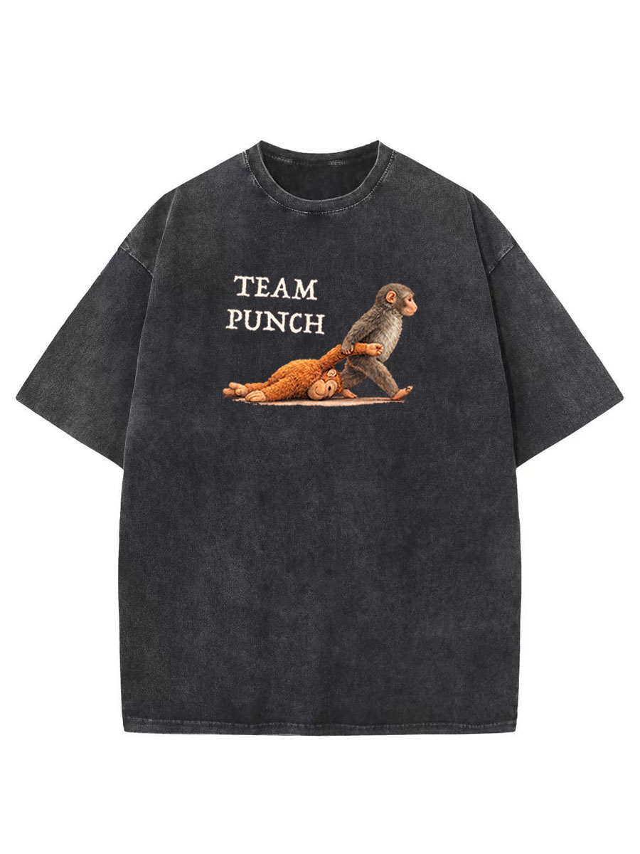 Vintage Funny Monkey Meme Washed T-Shirt