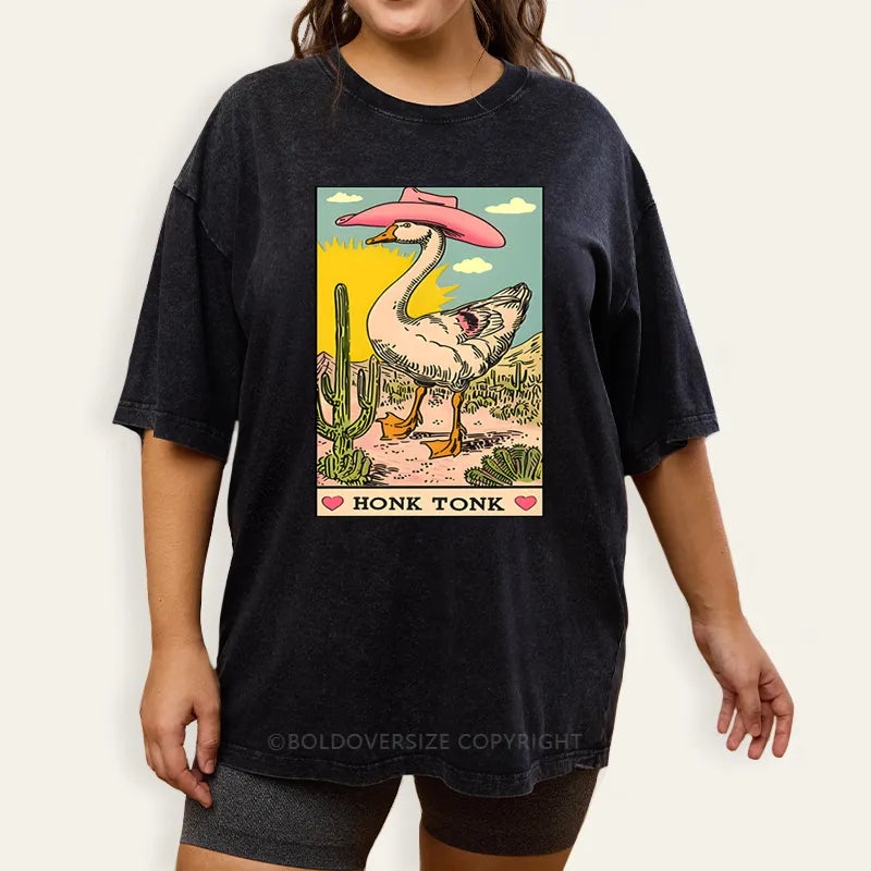 Vintage Honk Tonk Goose Washed T-Shirt