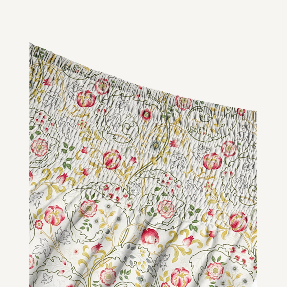 Peony Vine Garden Print Convertible Maxi Skirt & Strapless Dress