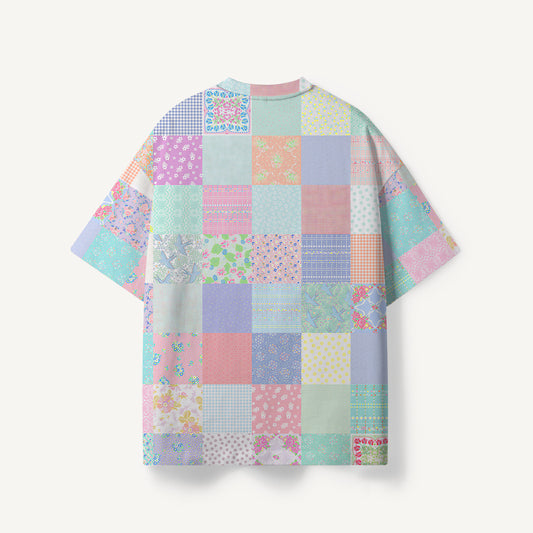 Vintage Quilt Patchwork print Premium Eco Tee