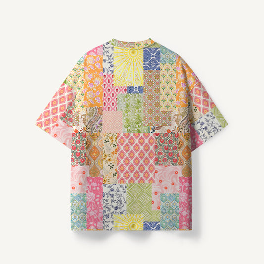 Colorful Bohemian Patchwork print Premium Eco Tee