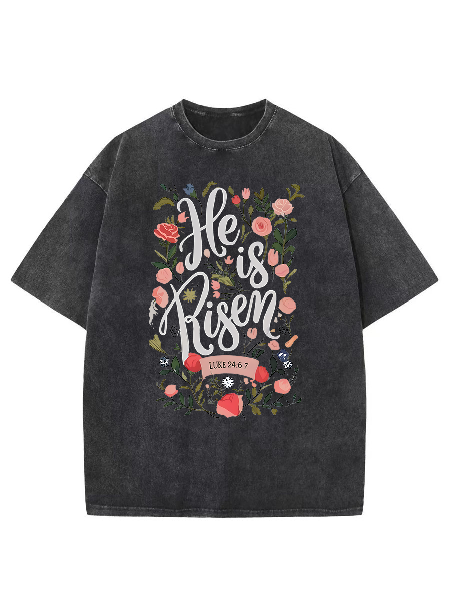 Vintage Easter Bible Verse Washed T-Shirt