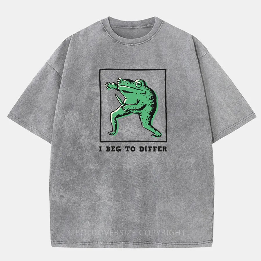 Vintage I Beg To Differ Washed T-Shirt