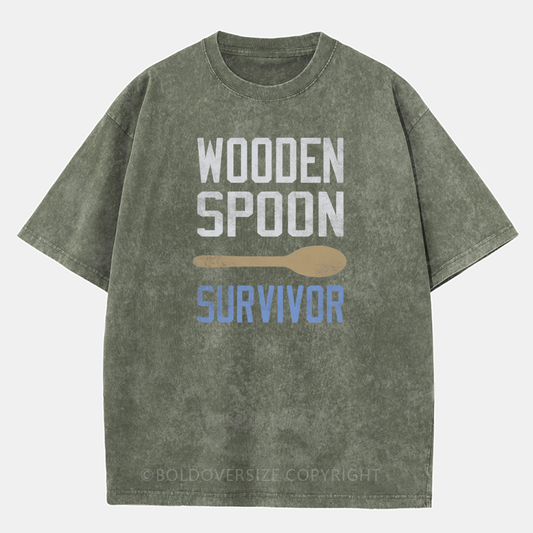 Vintage Wooden Spoon Survivor Washed T-Shirt