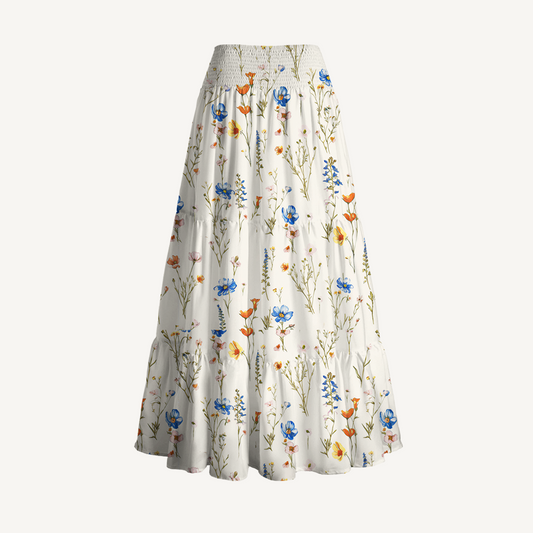 Wild Bloom Print Convertible Maxi Skirt & Strapless Dress