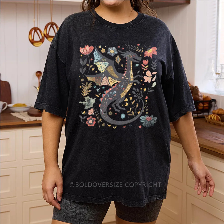 Vintage Book Lover Washed T-Shirt