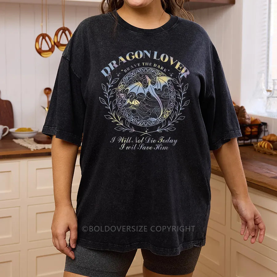 Vintage Dragon Lover Washed T-Shirt