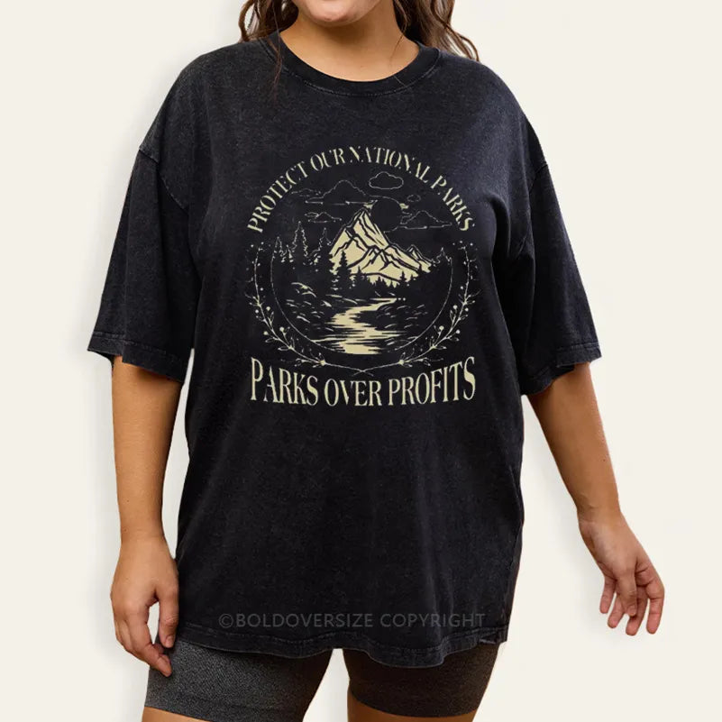 Vintage Subtle Resist 2 Side Patten Washed T-Shirt