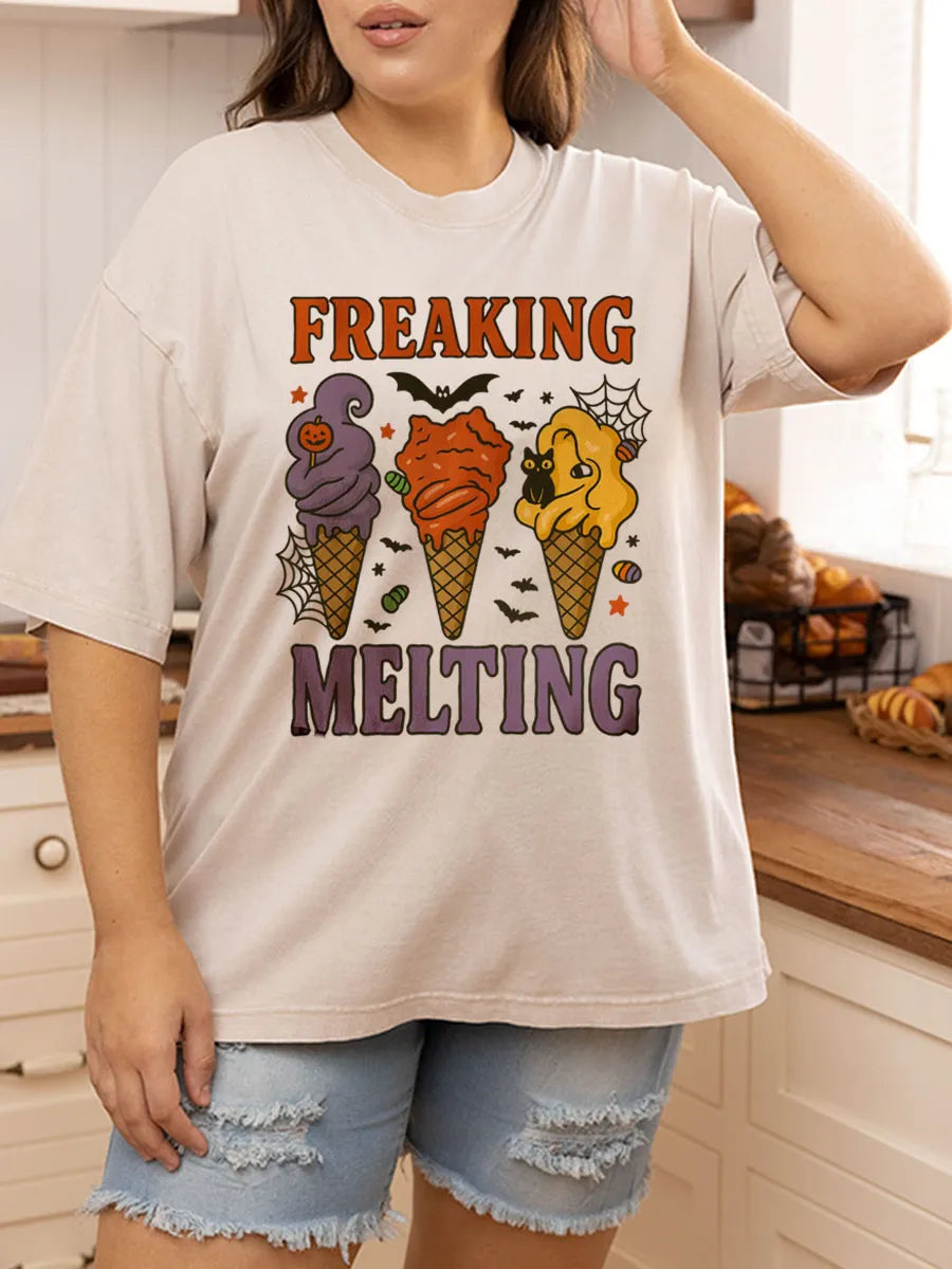 Vintage Spooky Summer Oversize Washed T-Shirt