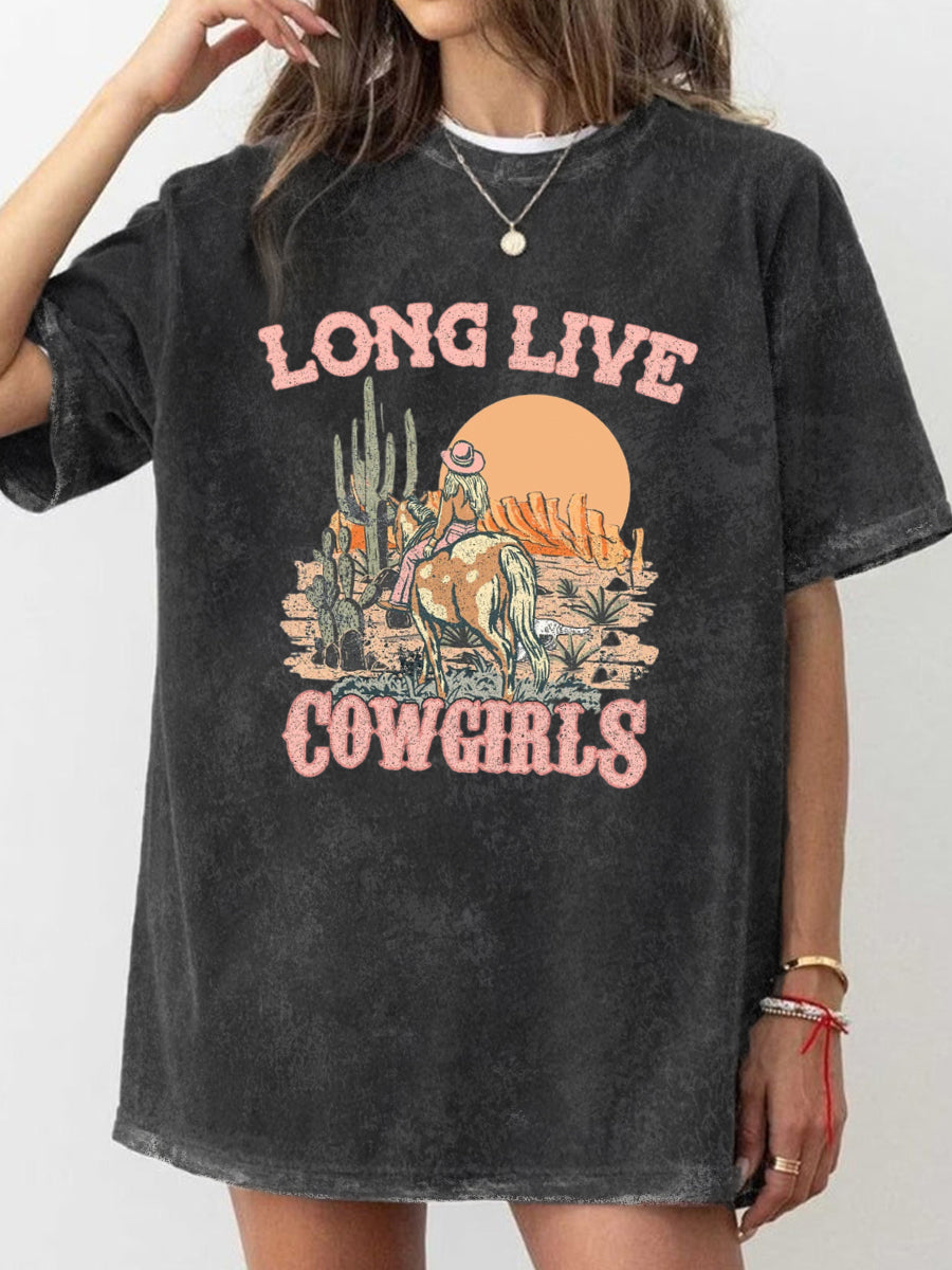 Vintage Western Sublimations Washed T-Shirt
