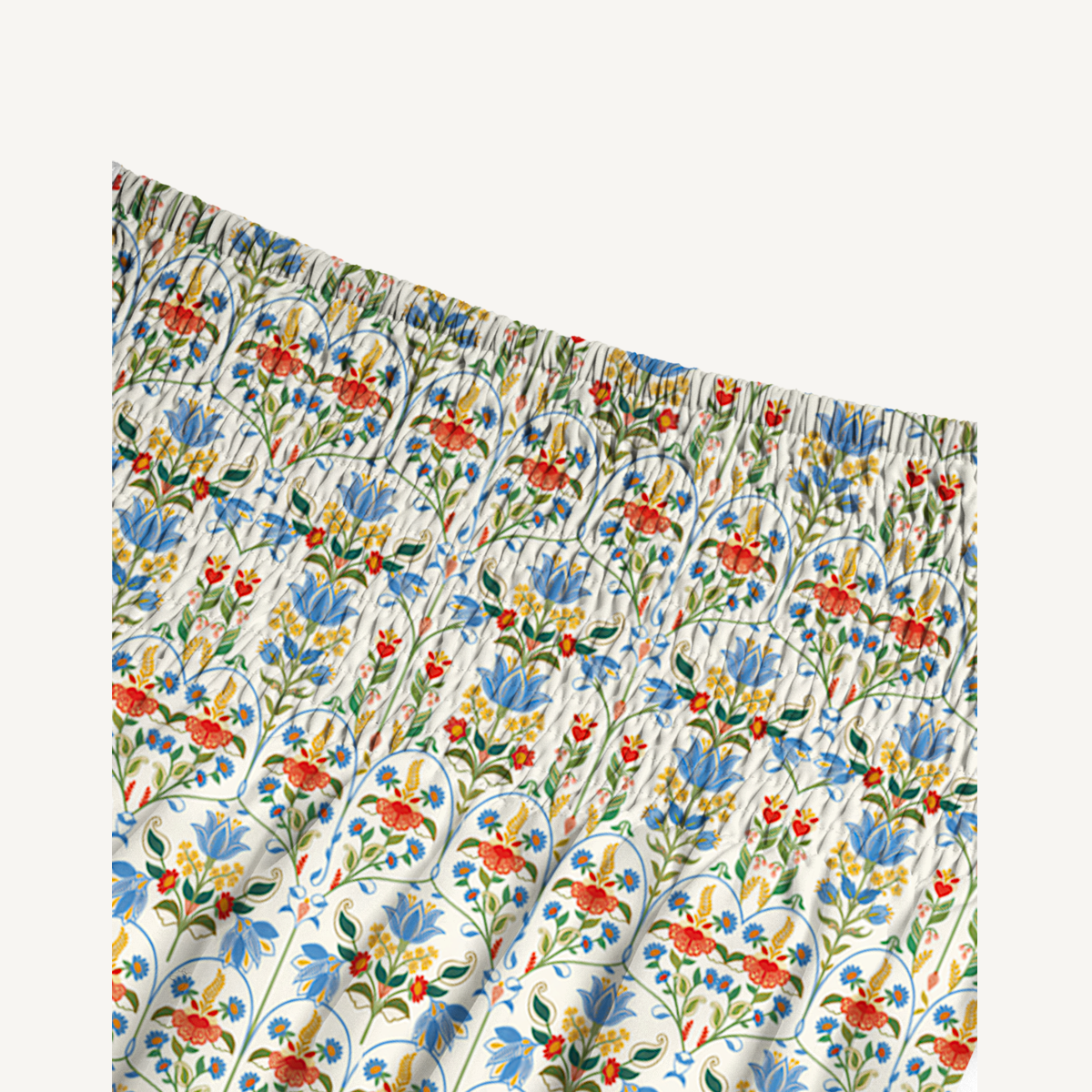 Folk Bloom Print Convertible Maxi Skirt & Strapless Dress