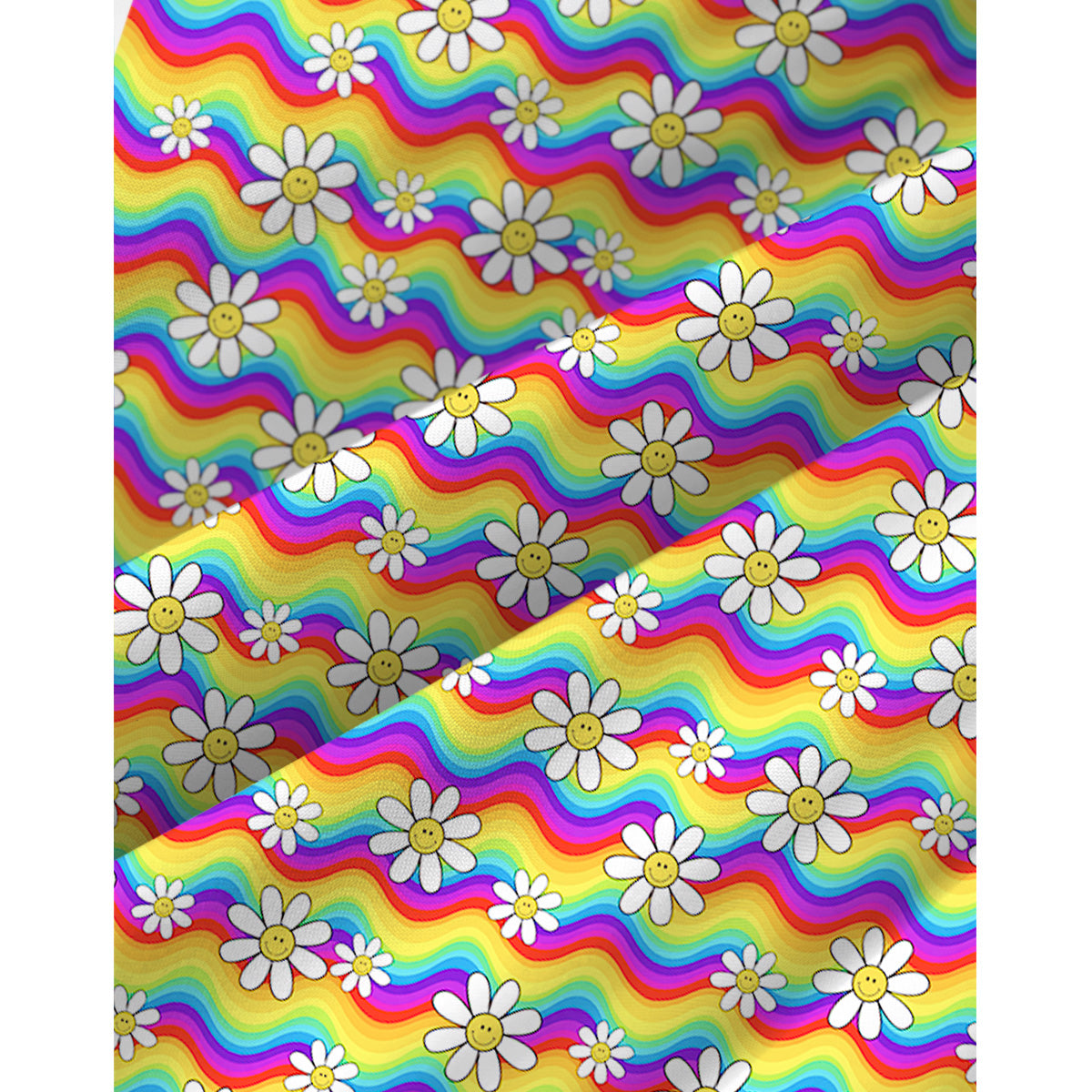 Rainbow Floral Print Spaghetti Strap Mini Dress