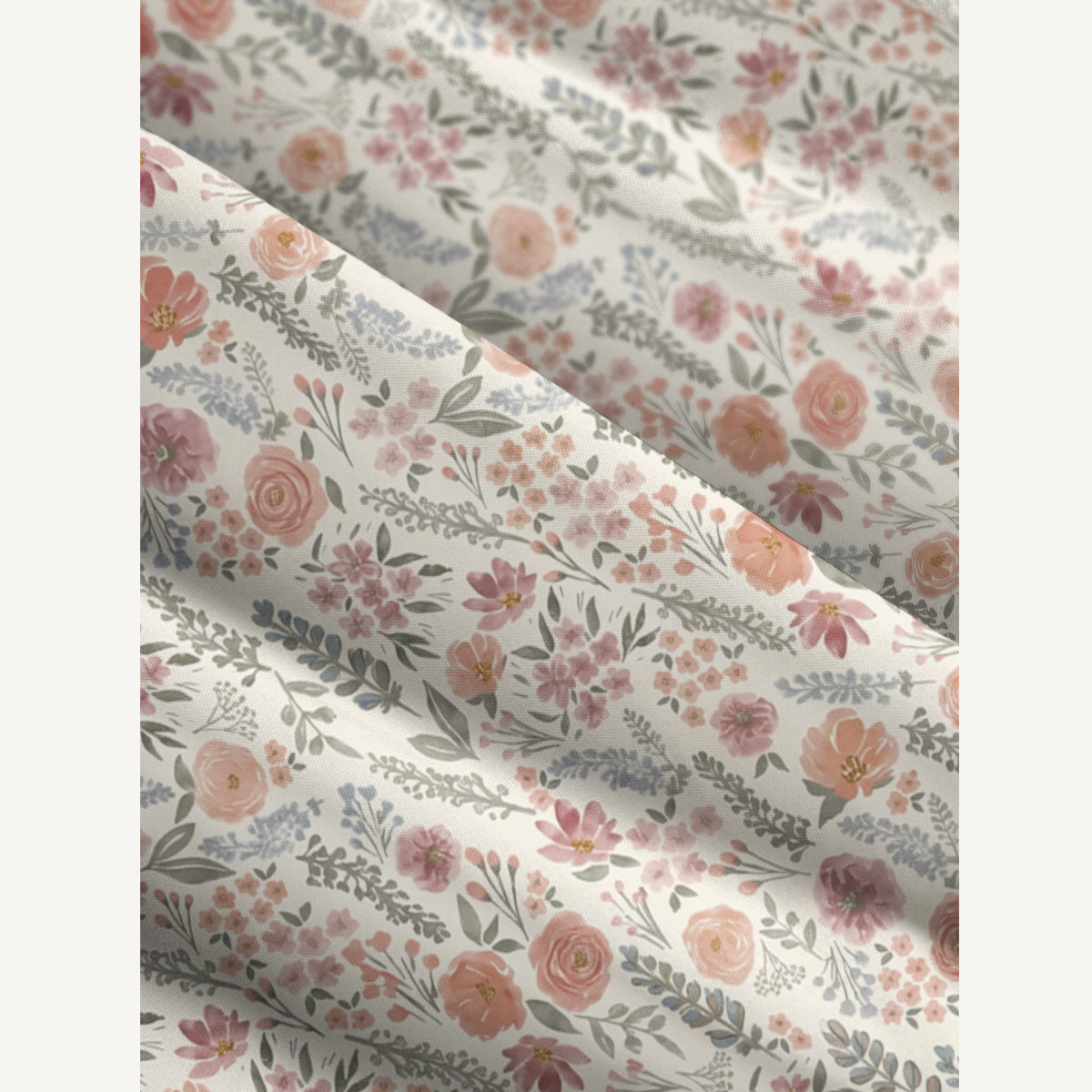 The Wild Flowers Print Wide Straps Maxi Dress With Pockets