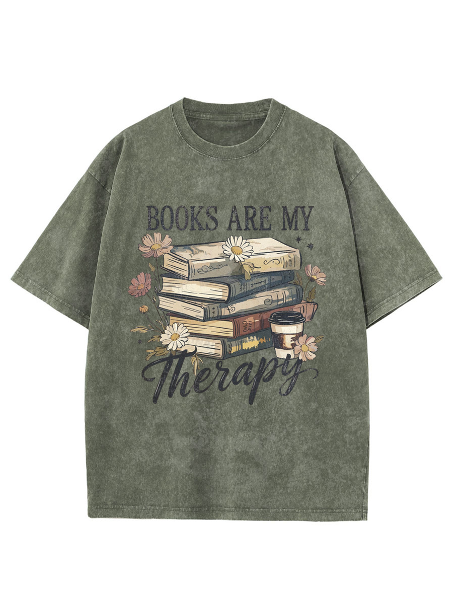 Vintage Book Lover Oversize Washed T-Shirt