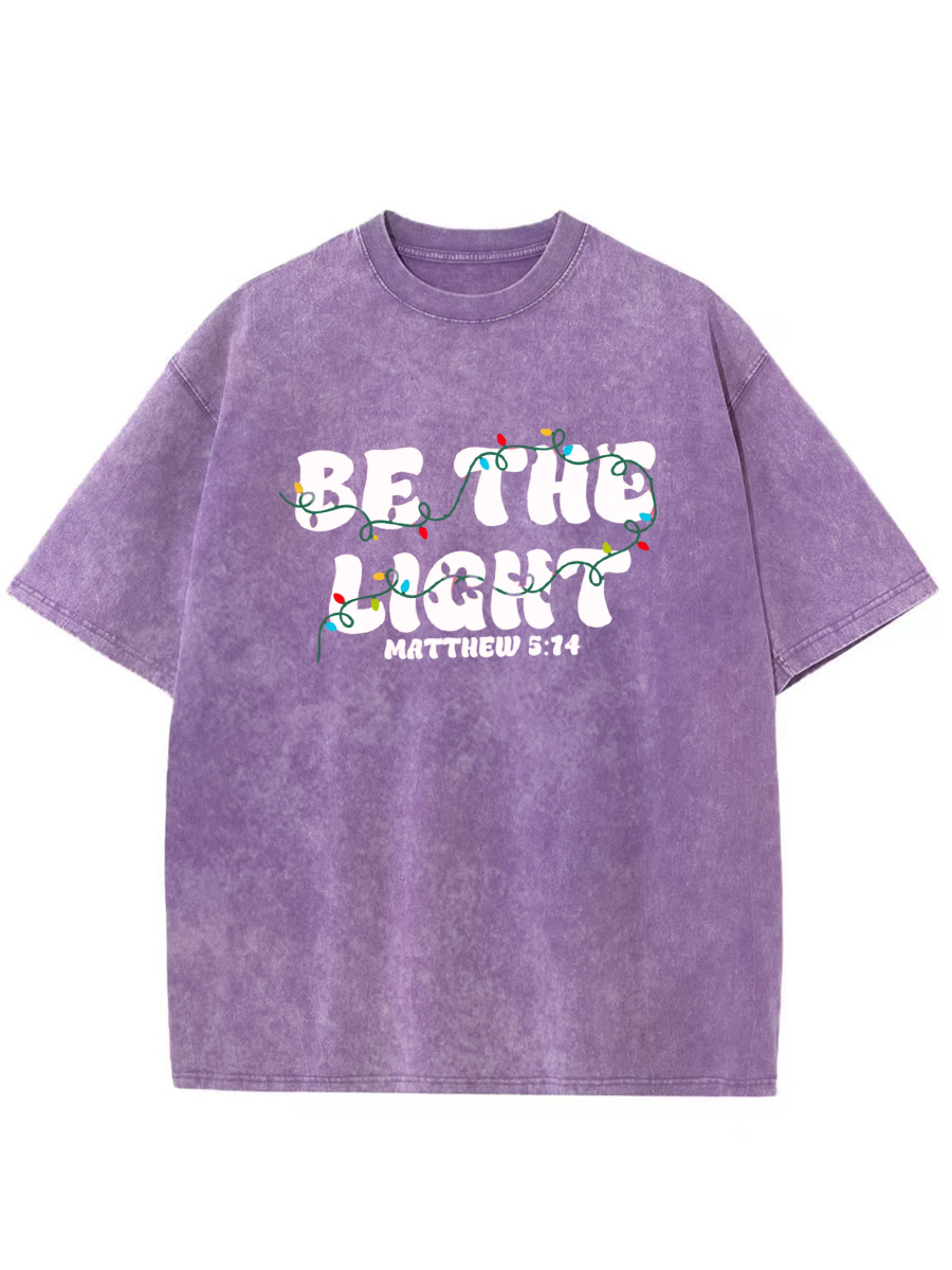 Vintage Be The Light Oversize Washed T-Shirt