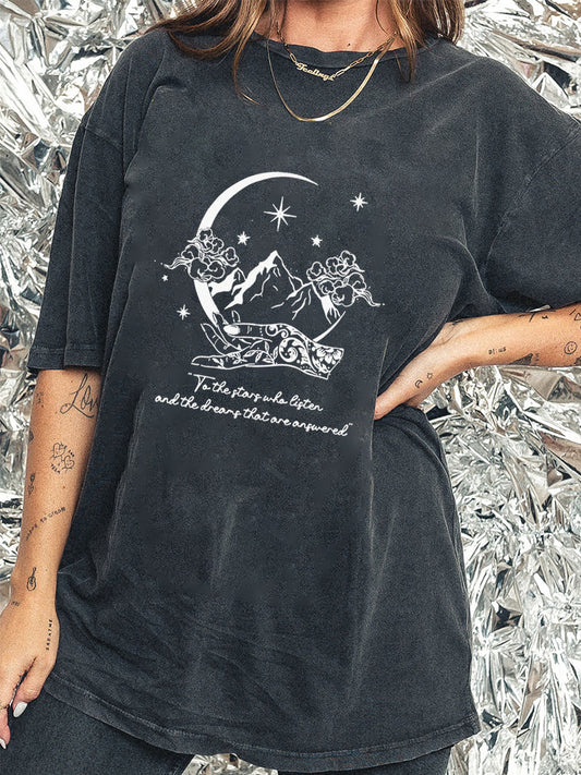 Vintage To The Stars Who Listen Washed T-Shirt