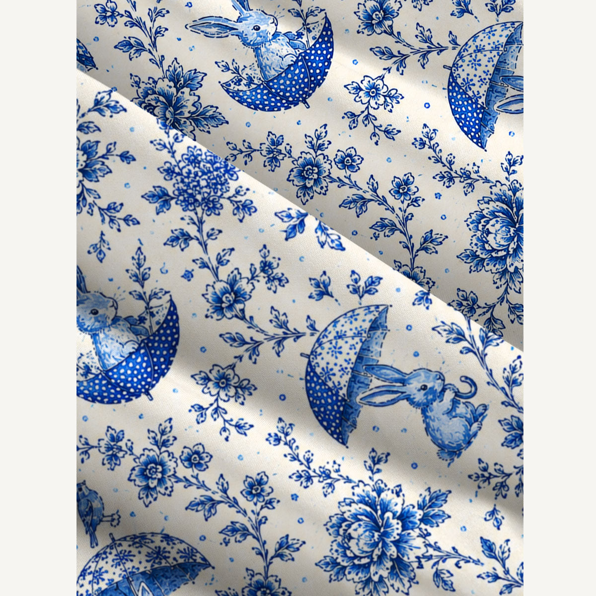 Bunny's Umbrella Garden Print Wide Straps Maxi Dress With Pockets