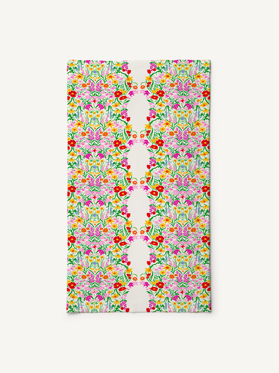 Elegant Garden Print Boho Bandeau Headband