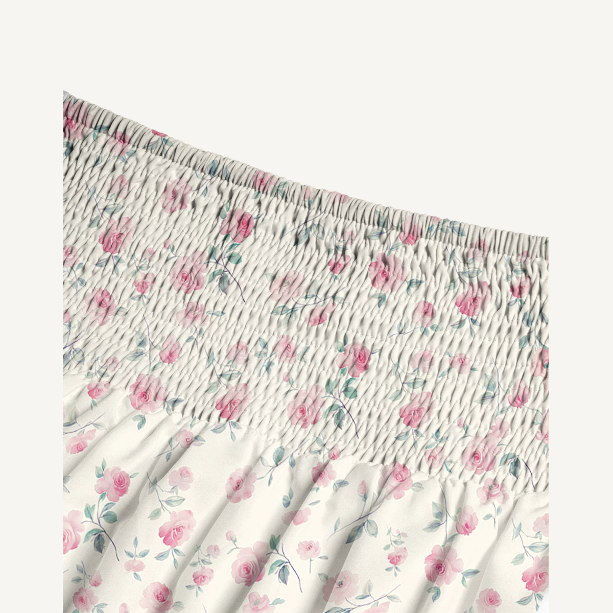Blush Rose Print Convertible Maxi Skirt & Strapless Dress