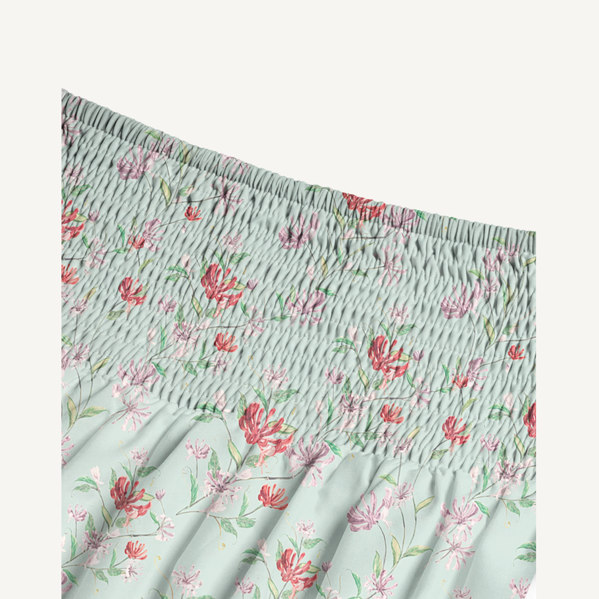 Mint Honeysuckle Print Convertible Maxi Skirt & Strapless Dress