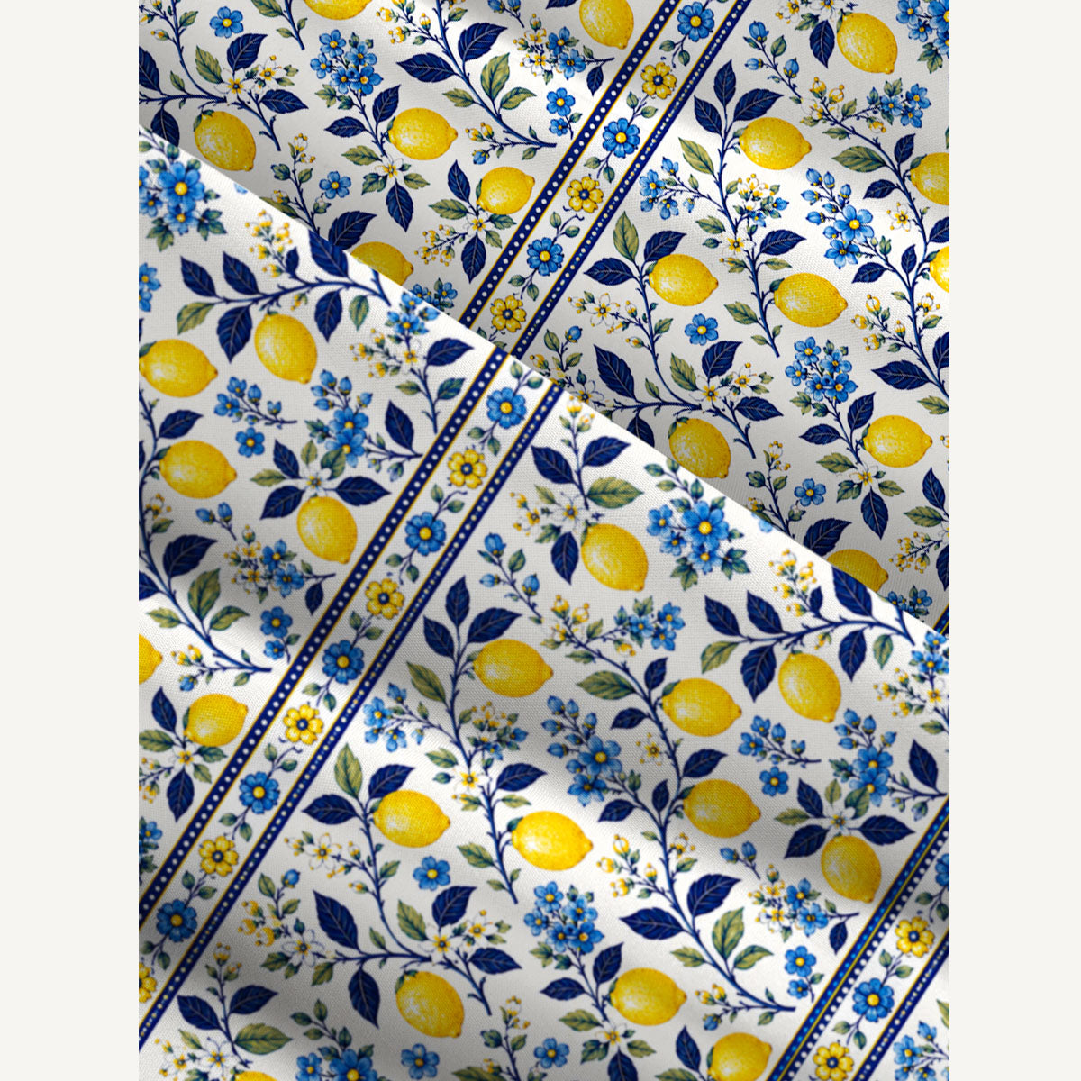 Lemon Floral Print Wide Straps Maxi Dress With Pockets