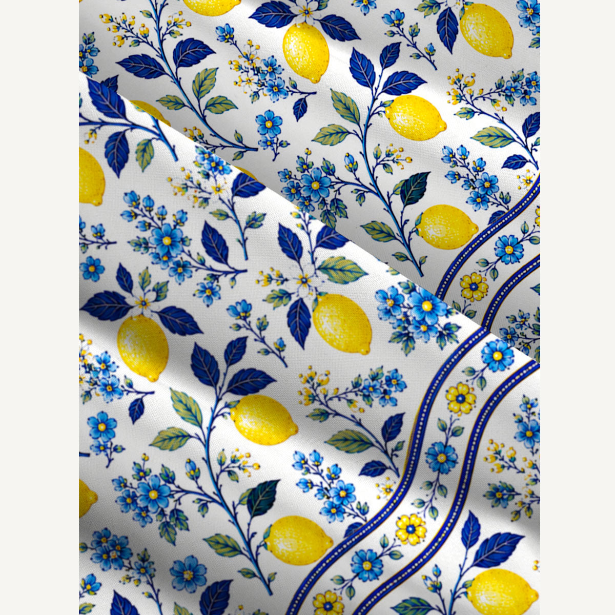 Blue Lemon Floral Print Wide Straps Maxi Dress With Pockets