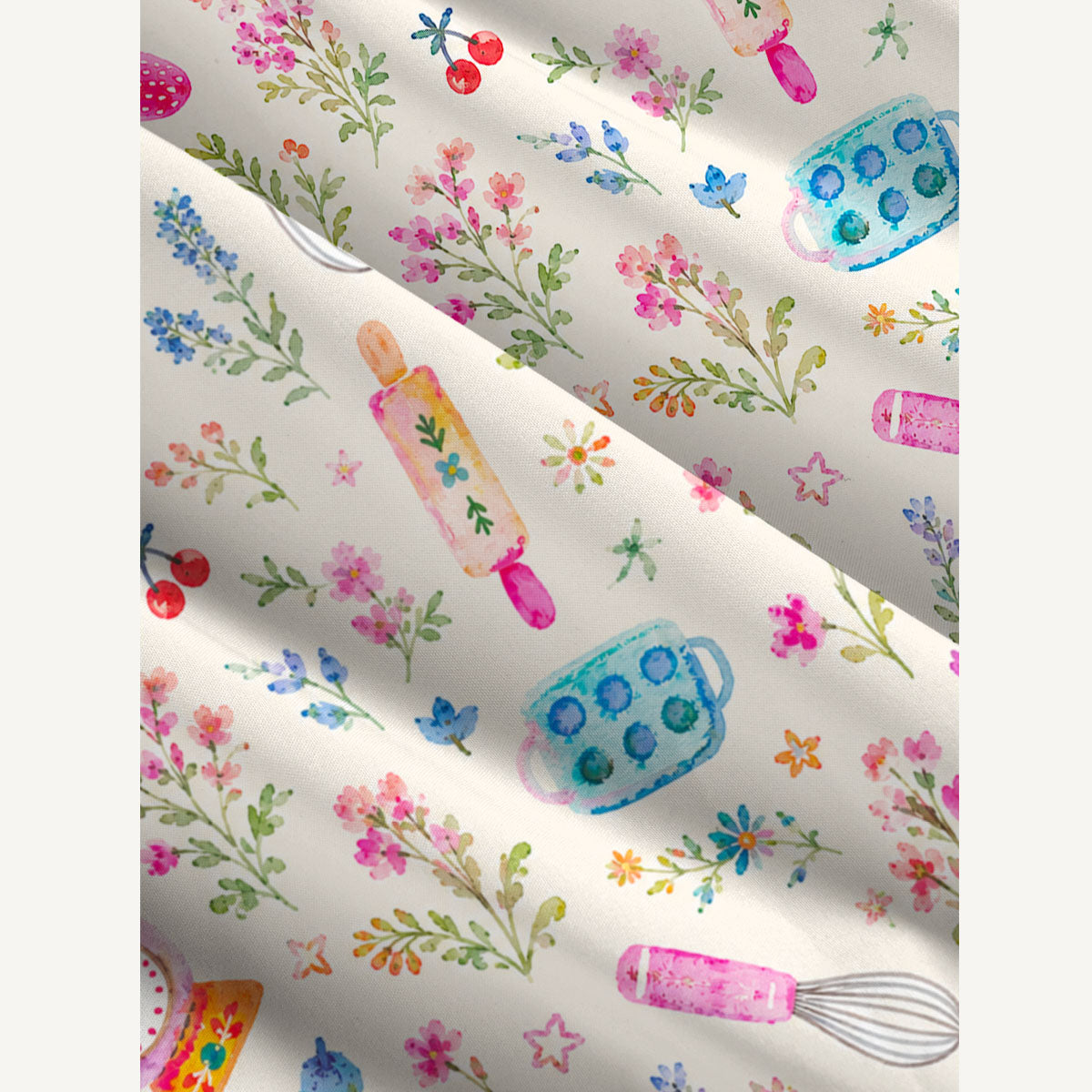 Vintage Baking Garden Print Wide Straps Maxi Dress With Pockets