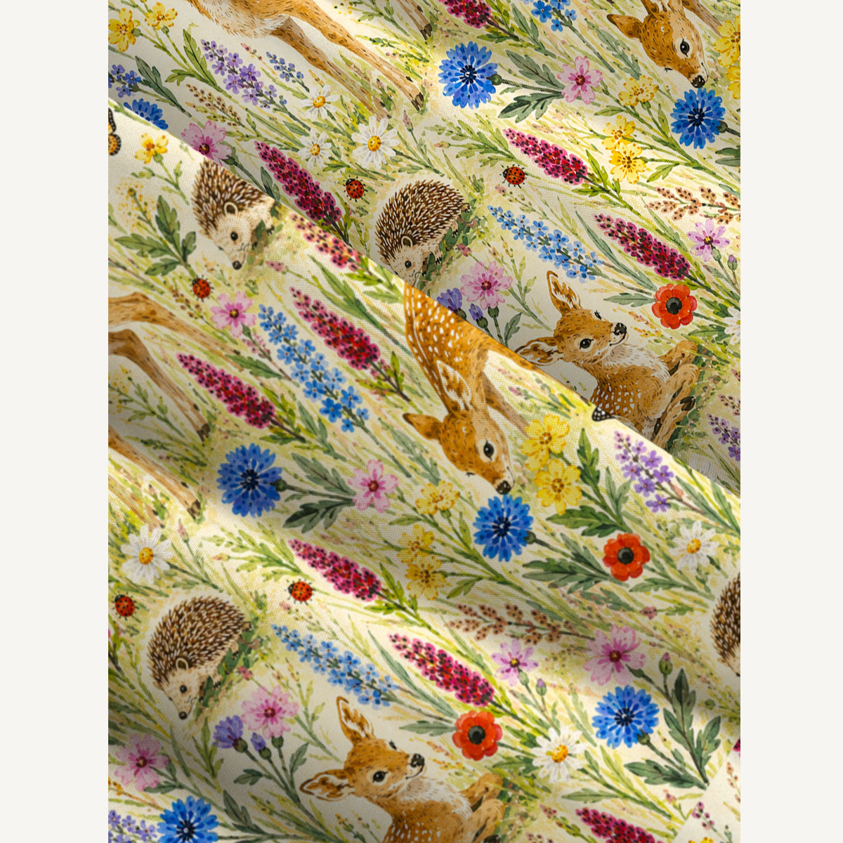 Woodland Meadow Harmony Print Wide Straps Maxi Dress With Pockets