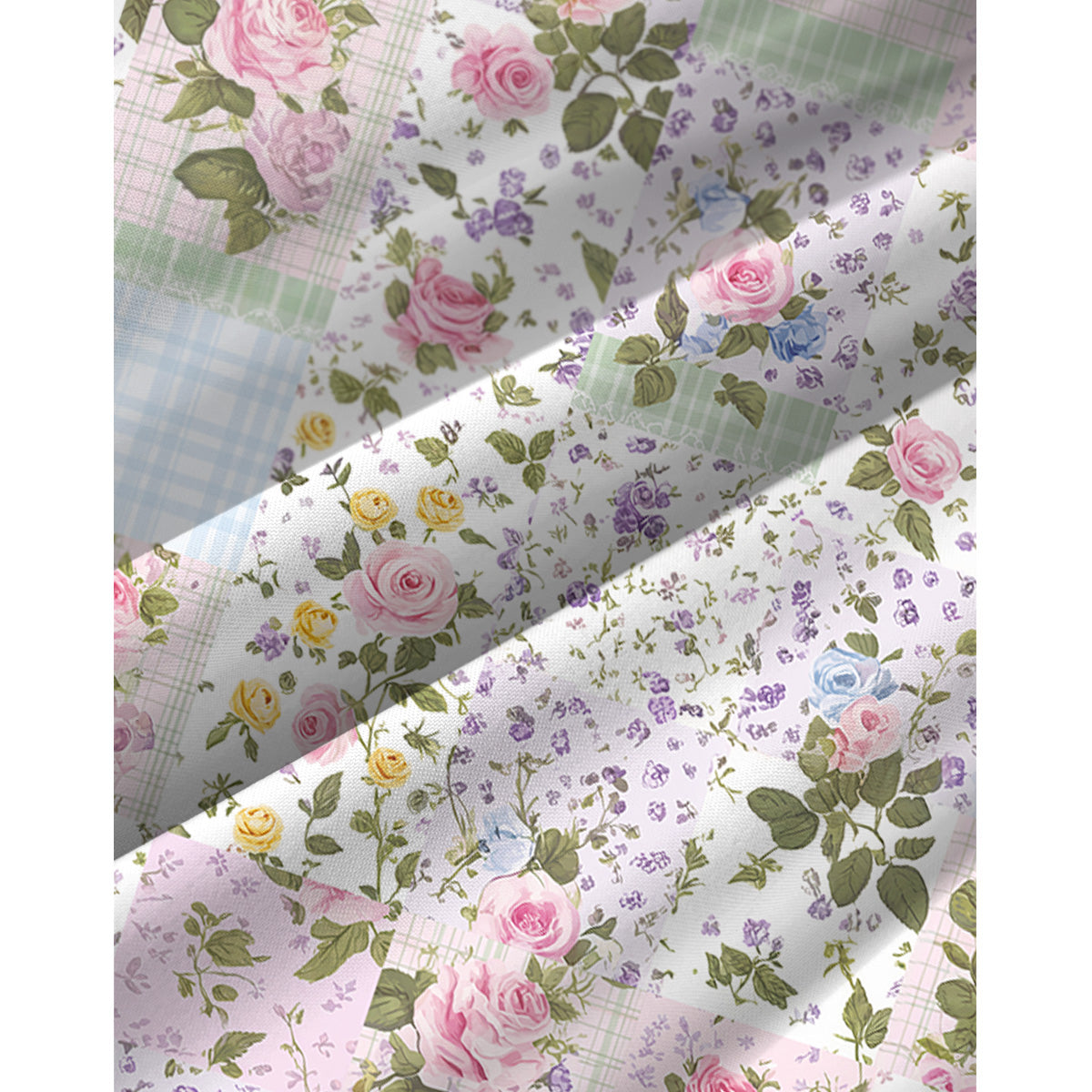 Pastel Rose Print Spaghetti Strap Mini Dress