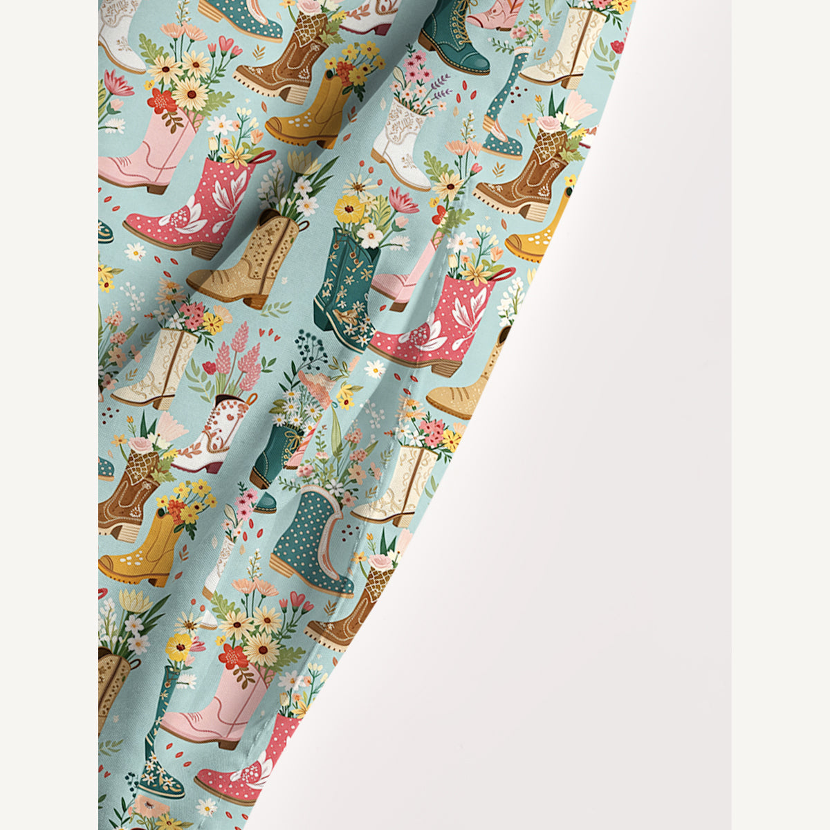 Boots Flower Print Wide Straps Maxi Dress With Pockets