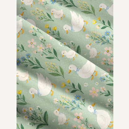 Country Duck & Bloom Print Wide Straps Maxi Dress With Pockets