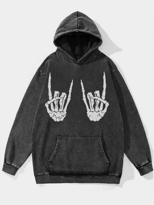 Keep Your Hands On Me Bleached Washed Hoodie