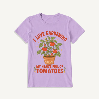 Tomato Garden Daydream Print Crew Neck Cotton Tee