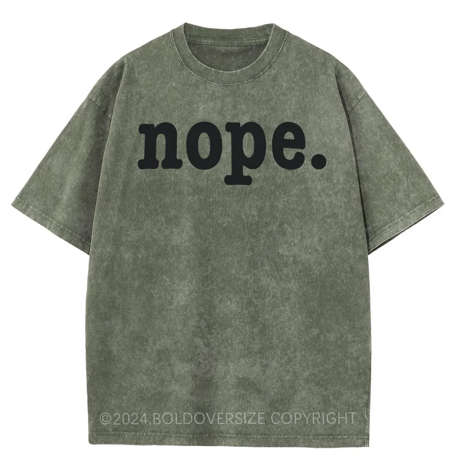 Vintage Nope. Washed T-Shirt
