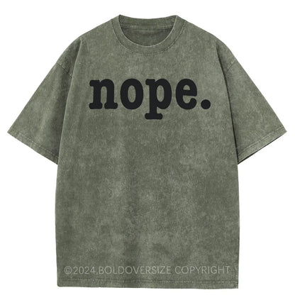 Vintage Nope. Washed T-Shirt