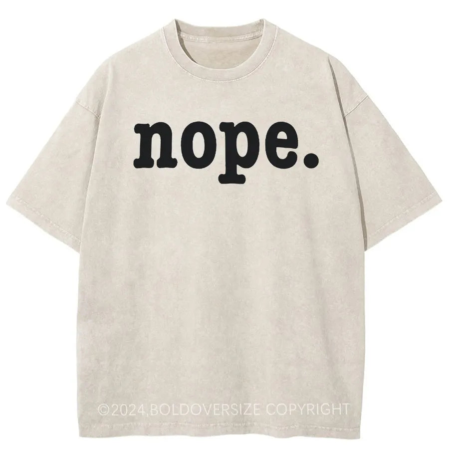 Vintage Nope. Washed T-Shirt